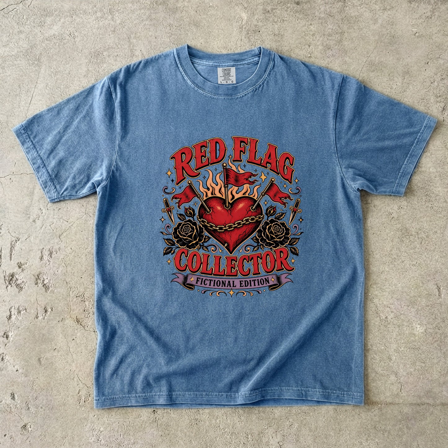 Red Flag Collector Fictional Edition Shirt, Dark Romance Reader Tee, Book Lover Shirt, Bookish Graphic Tee
