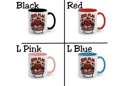 Personalized Red Flag Collector Mug, Fictional Edition Dark Romance Mug, Custom Book Lover Gift