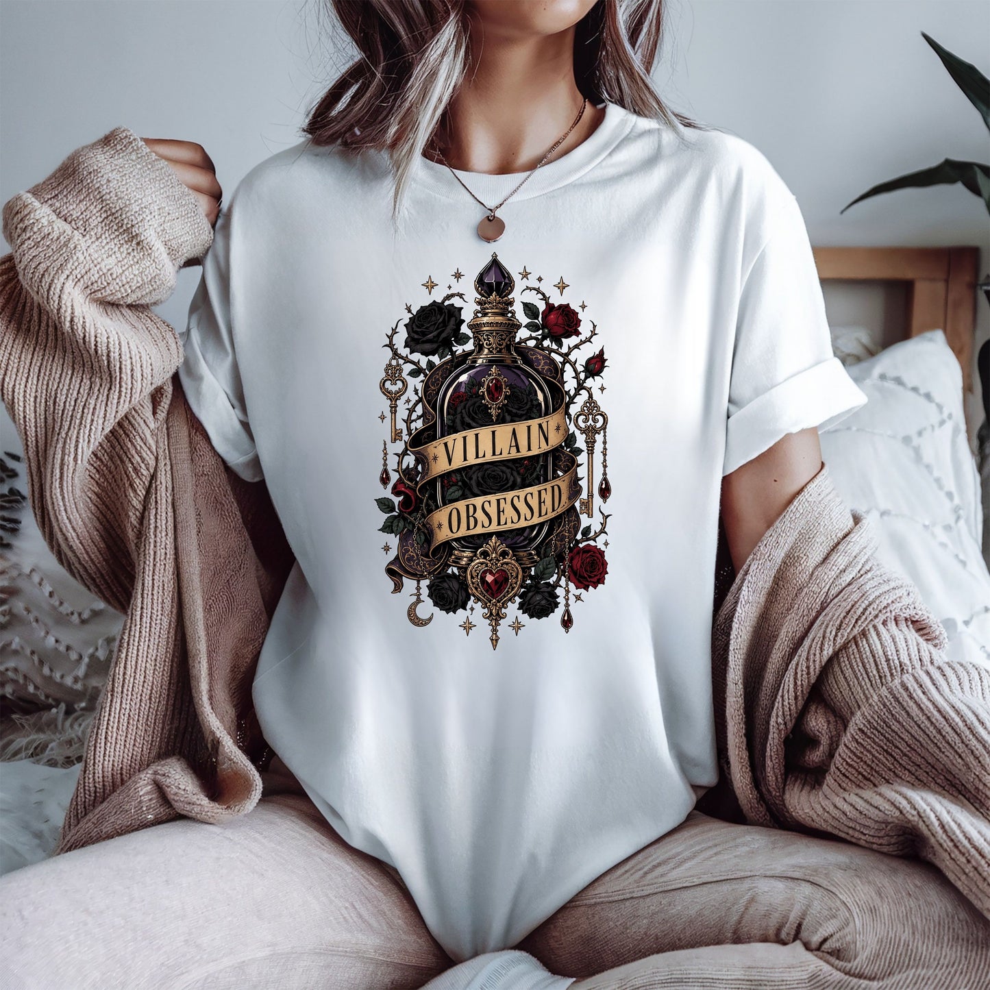 Villain Obsessed Shirt, Dark Romance Reader Shirt, Morally Gray Book Lover Tee, BookTok Romance Gift