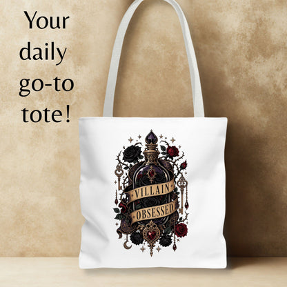 Villain Obsessed Tote Bag, Dark Romance Book Lover Bag, Romantasy Reader Tote, BookTok Gift
