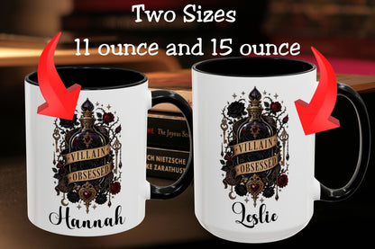 Personalized Villain Obsessed Mug, Dark Romance Reader Mug, Custom Book Lover Gift, Romantasy BookTok Mug