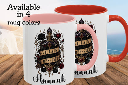 Personalized Villain Obsessed Mug, Dark Romance Reader Mug, Custom Book Lover Gift, Romantasy BookTok Mug