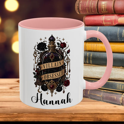 Personalized Villain Obsessed Mug, Dark Romance Reader Mug, Custom Book Lover Gift, Romantasy BookTok Mug