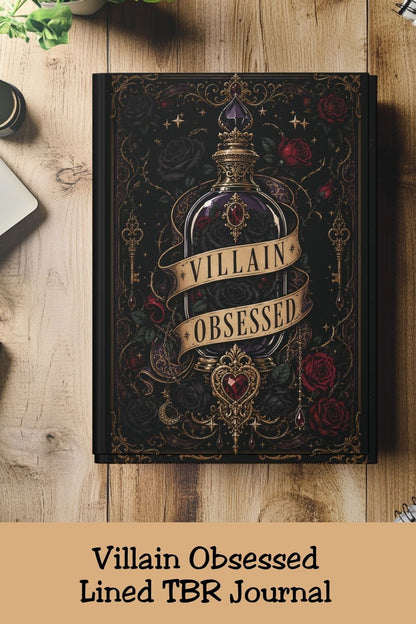Villain Obsessed Journal, Dark Romance Reader Notebook, Romantasy Book Lover Journal, Morally Gray BookTok Gift