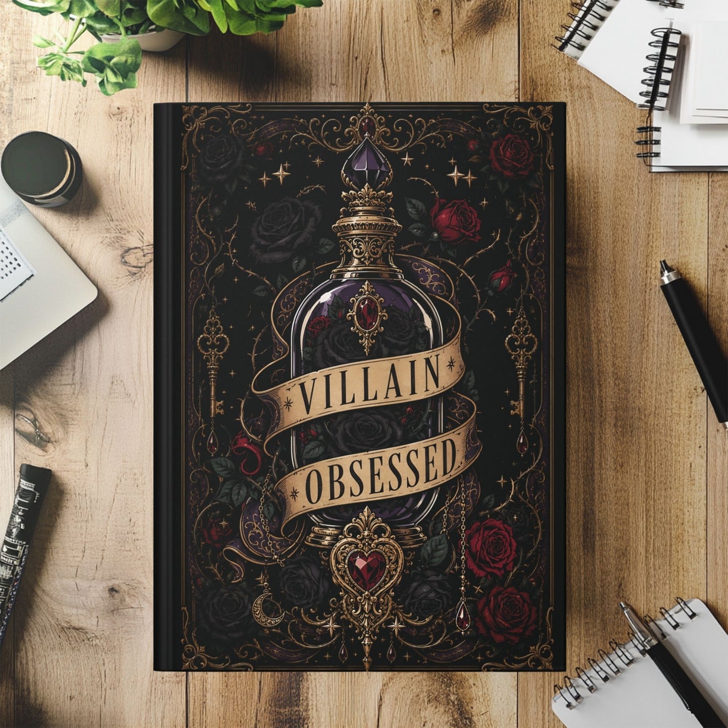 Villain Obsessed Journal, Dark Romance Reader Notebook, Romantasy Book Lover Journal, Morally Gray BookTok Gift