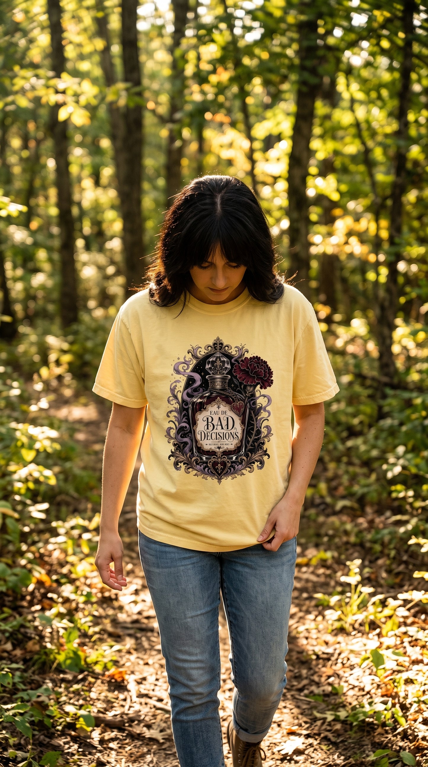 Bad Decisions Fictional Use Only Shirt, Dark Romance Reader Tee, Book Lover Graphic Shirt, Romantasy BookTok Gift