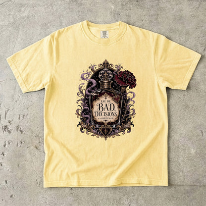 Bad Decisions Fictional Use Only Shirt, Dark Romance Reader Tee, Book Lover Graphic Shirt, Romantasy BookTok Gift