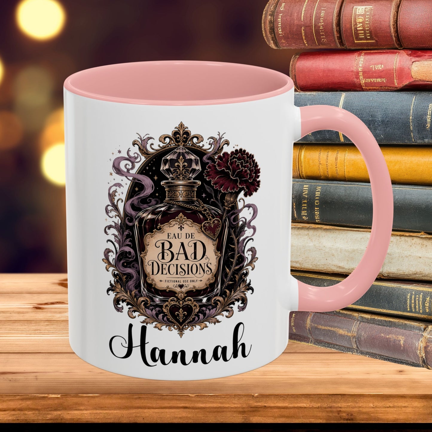 Personalized Bad Decisions Mug, Dark Romance Reader Mug, Custom Book Lover Coffee Cup, Romantasy Bookish Gift