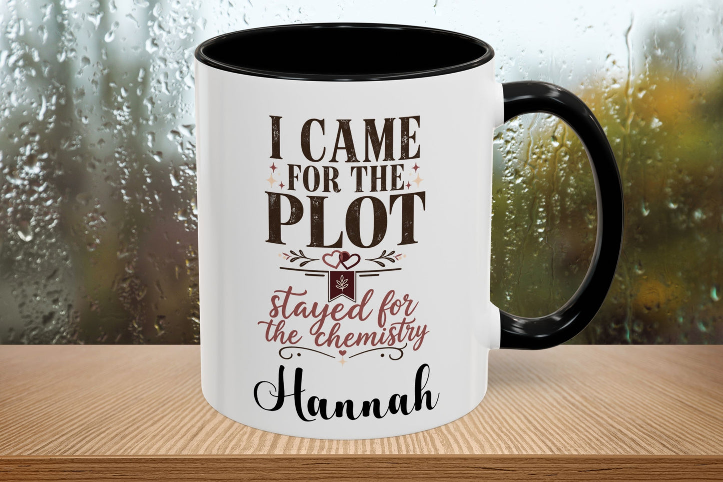 Personalized Came for the Plot Mug, Stayed for the Chemistry Mug, Romance Reader Gift, Book Lover Mug, BookTok Gift, Custom Name Mug