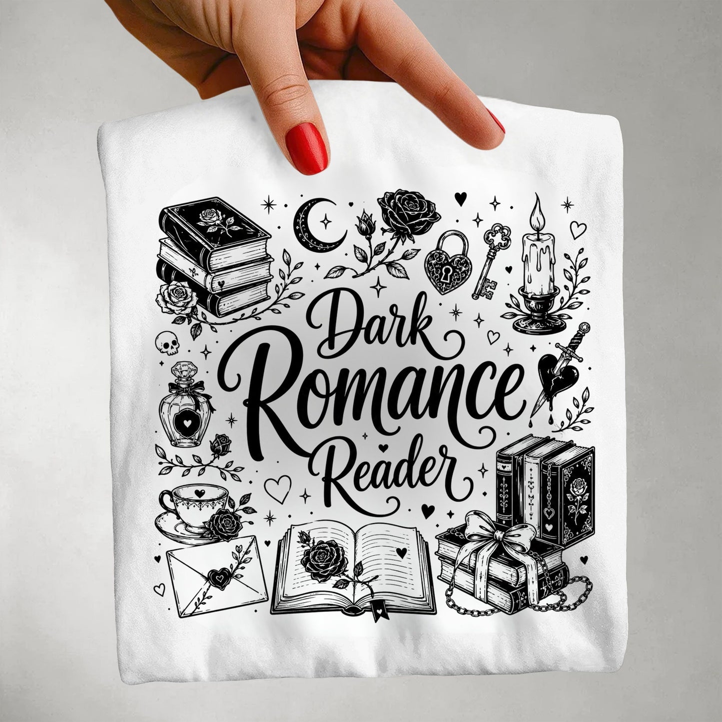 Dark Romance Reader Shirt, Book Lover Tee, Gothic Romance T Shirt, Bookish Shirt, Dark Romance Gift, Romance Reader Tee