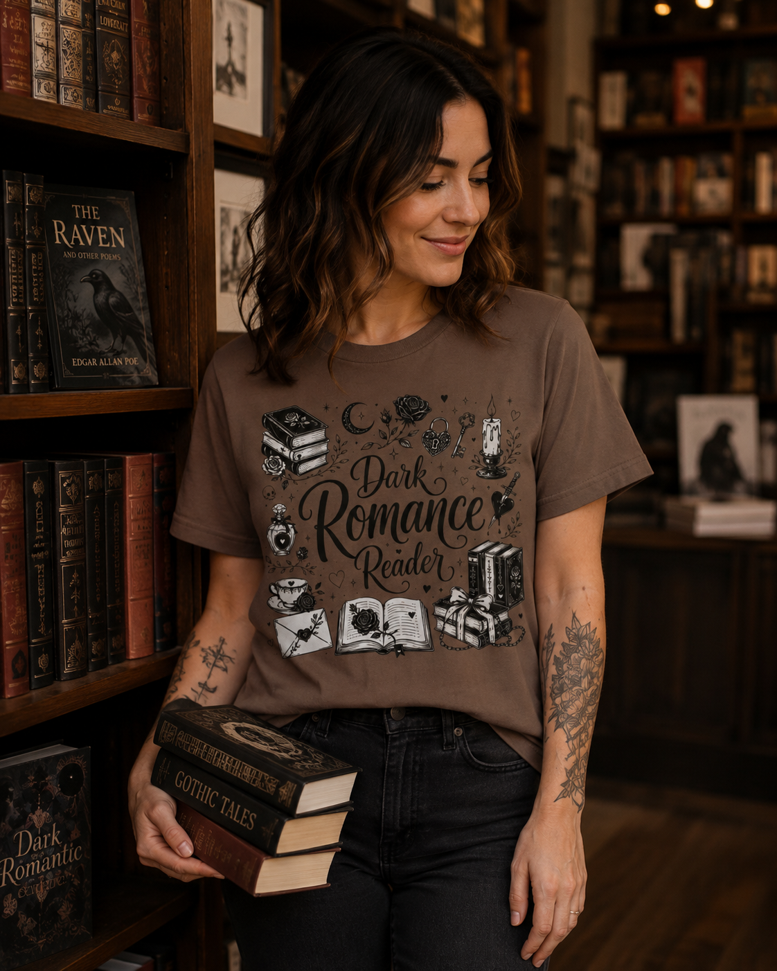 Dark Romance Reader Shirt, Book Lover Tee, Gothic Romance T Shirt, Bookish Shirt, Dark Romance Gift, Romance Reader Tee