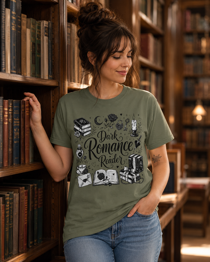 Dark Romance Reader Shirt, Book Lover Tee, Gothic Romance T Shirt, Bookish Shirt, Dark Romance Gift, Romance Reader Tee