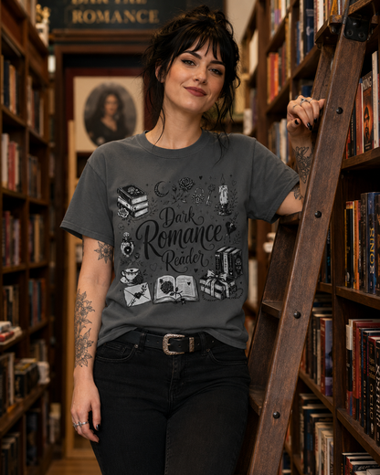 Dark Romance Reader Shirt, Book Lover Tee, Gothic Romance T Shirt, Bookish Shirt, Dark Romance Gift, Romance Reader Tee