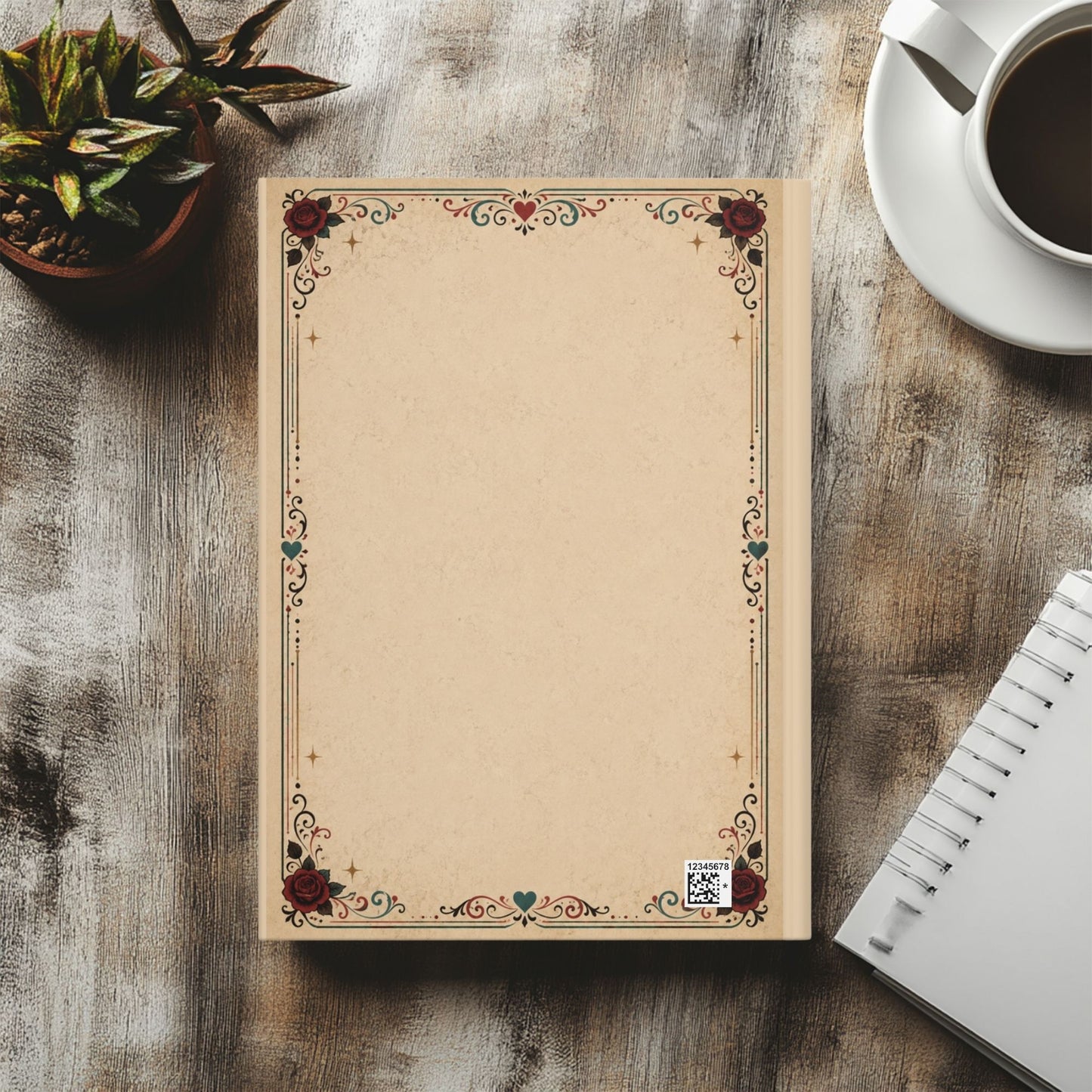 Caffeinated and Corrupted by Fiction Journal, Book Lover Notebook, Romance Reader Gift, Bookish Journal, BookTok Gift for Her