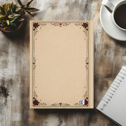 Caffeinated and Corrupted by Fiction Journal, Book Lover Notebook, Romance Reader Gift, Bookish Journal, BookTok Gift for Her