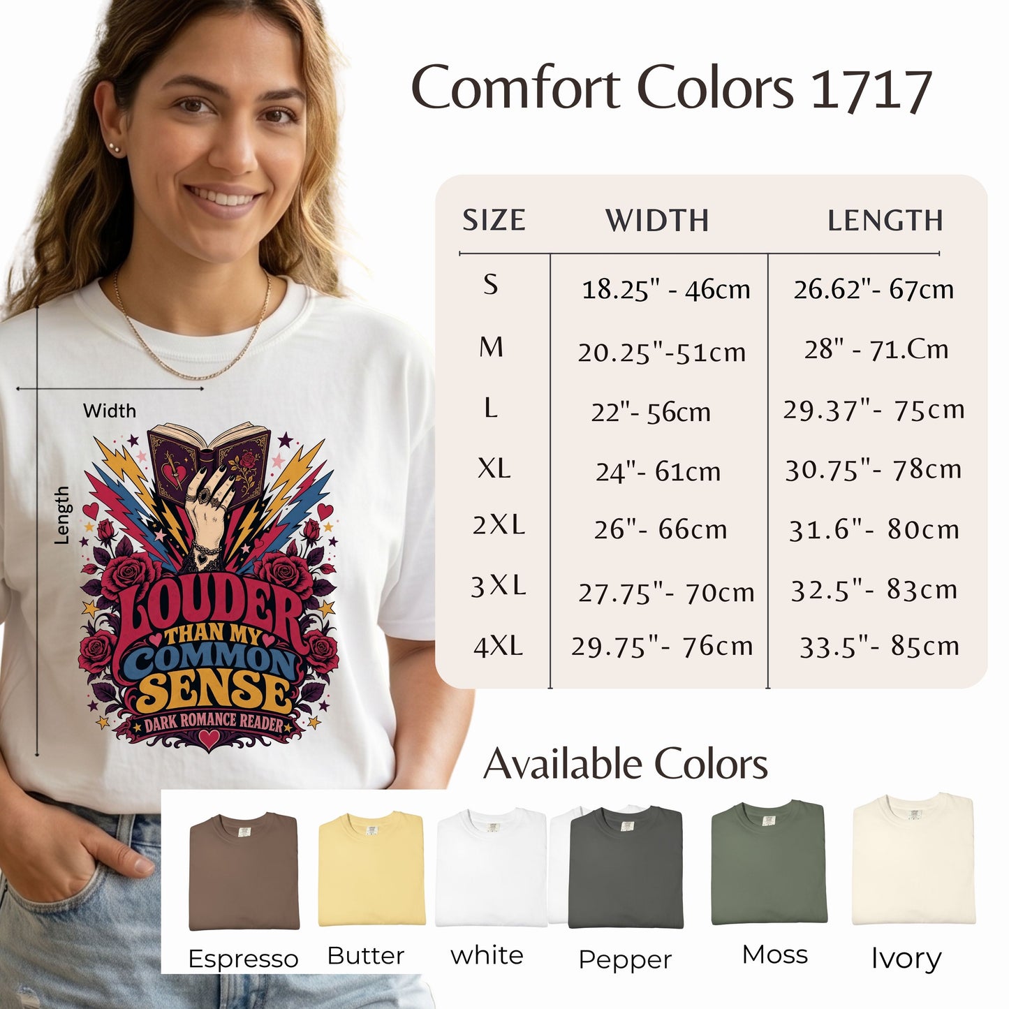 Louder Than My Common Sense Shirt, Dark Romance Reader Tee, BookTok Shirt, Villain Romance Gift, Book Lover Graphic Tee