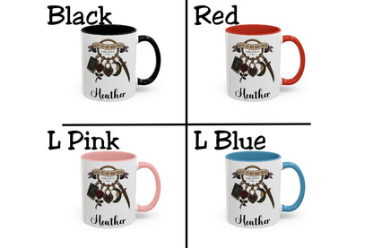 Personalized Dark Romance Mug, Keys to My Bad Taste Coffee Cup, Custom Name Book Lover Gift, Gothic Reader Mug, 11 oz and 15 oz