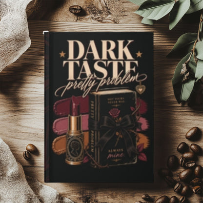 Dark Taste Pretty Problem Journal, Dark Romance Hardcover Notebook, Gothic Book Lover Gift, Celestial Lined Journal, Romantasy Gift