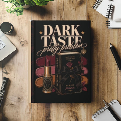 Dark Taste Pretty Problem Journal, Dark Romance Hardcover Notebook, Gothic Book Lover Gift, Celestial Lined Journal, Romantasy Gift