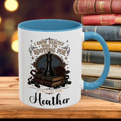 Personalized Villain Lover Mug, I Know Exactly Who I’m Rooting For, Dark Romance Reader Gift, 11 oz and 15 oz, 4 Colors