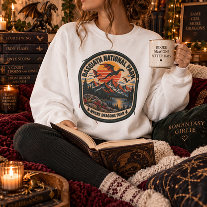 Fourth Wing Sweatshirt, Basgiath War College Sweatshirt, Dragon Rider Romantasy Sweater, Fantasy Book Lover Gift, Bookish Crewneck