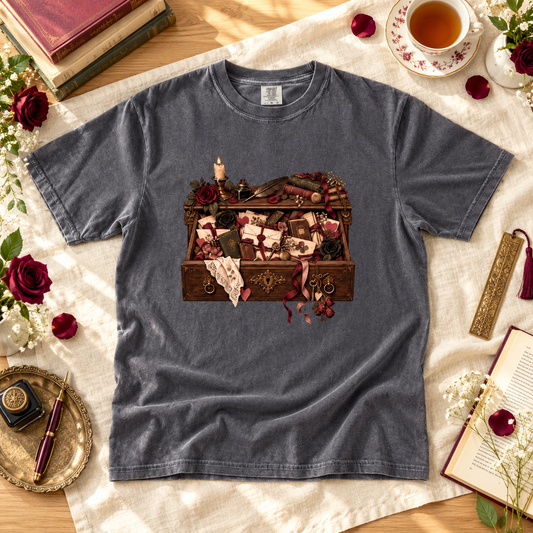 Love Letter Book Shirt, Romance Reader Tee, Vintage Correspondence Drawer, Book Lover Gift, Comfort Colors Bookish T Shirt