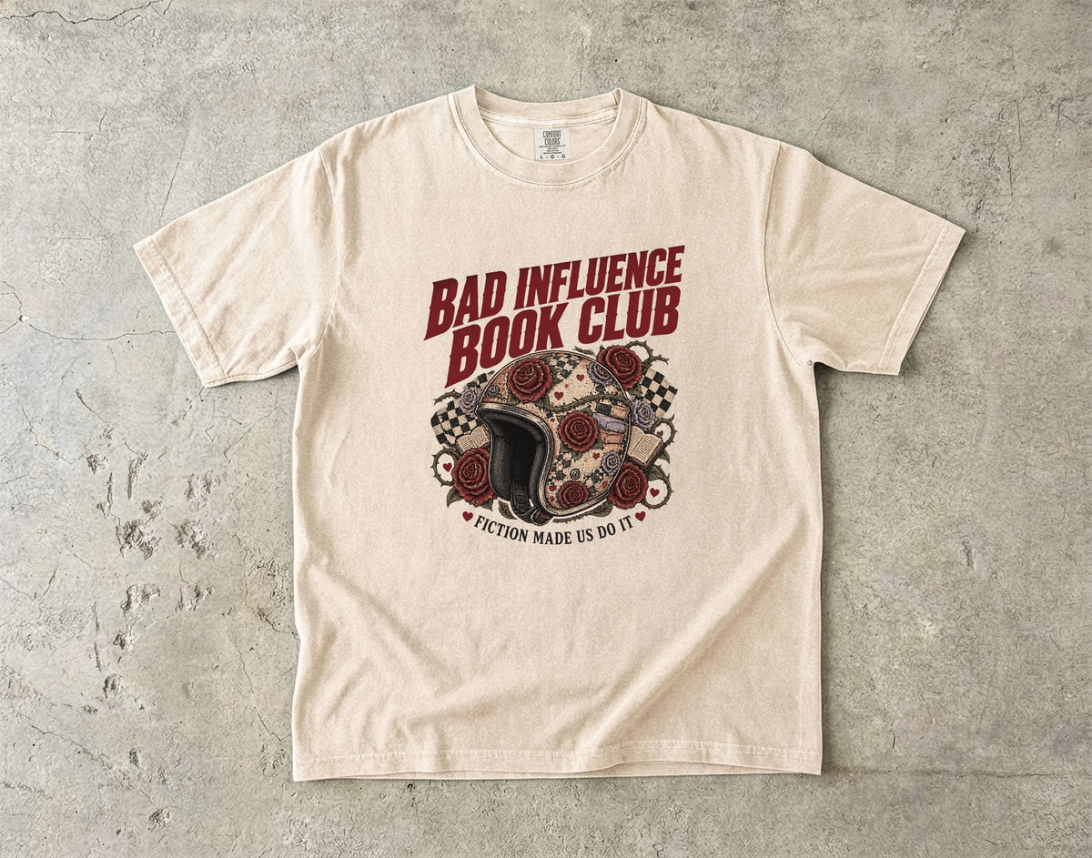 Bad Influence Book Club Shirt, Funny Book Lover Tee, Romance Reader Gift, Bookish T Shirt, Dark Romance Reading Shirt