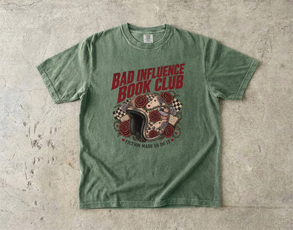 Bad Influence Book Club Shirt, Funny Book Lover Tee, Romance Reader Gift, Bookish T Shirt, Dark Romance Reading Shirt