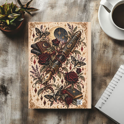 Written to Ruin Me Hardcover Journal, Gothic Book Lover Notebook, Dark Romance Reader Gift, Lined Bookish Journal