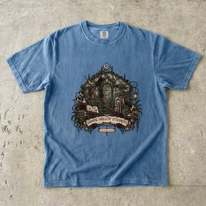 Growing Unhealthy Attachments Shirt, Fictional Character Book Lover Tee, Gothic Reader Gift, Romantasy Comfort Colors Shirt