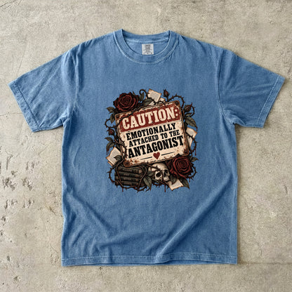 Emotionally Attached to the Antagonist Shirt, Dark Romance Book Lover Tee, Villain Era Reading Shirt, Bookish Gift for Romance Reader