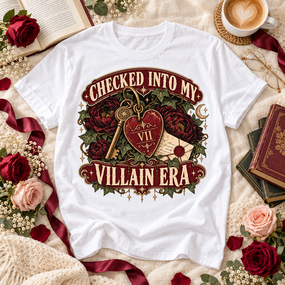 Villain Era Shirt, Dark Romance Book Lover Tee, Morally Gray Romance Reader Gift, Gothic Book Club Shirt, Bookish T Shirt