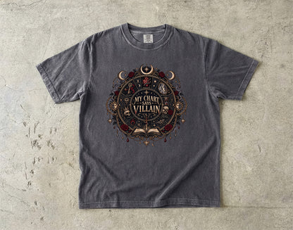 My Chart Says Villain Shirt, Dark Romance Reader Tee, Gothic Book Lover Gift, Comfort Colors Romantasy T Shirt