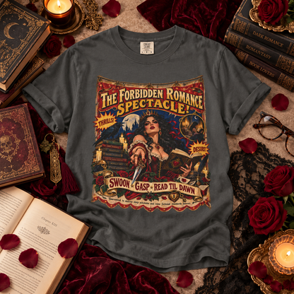 Carnival Circus Book Lover Tee, Romantasy Reader Shirt, Forbidden Romance Comfort Colors Tee, Bookish Gift