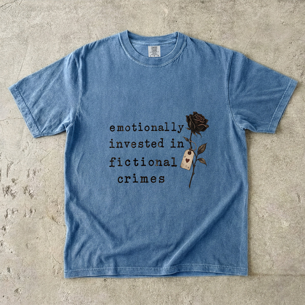 Emotionally Invested Shirt, Funny Book Lover Tee, Dark Romance Reader Gift, BookTok Comfort Colors T Shirt