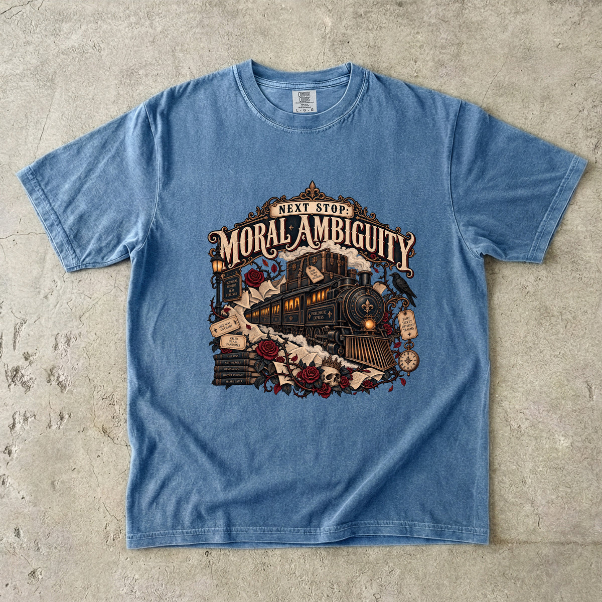 Moral Ambiguity Shirt, Dark Romance Book Lover Tee, Morally Gray Character Gift, Comfort Colors Bookish Shirt, BookTok Reader Tee
