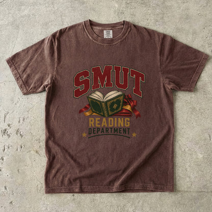 Smut Reading Department Shirt, Funny Dark Romance Reader Tee, Book Lover Comfort Colors Shirt, BookTok Gift