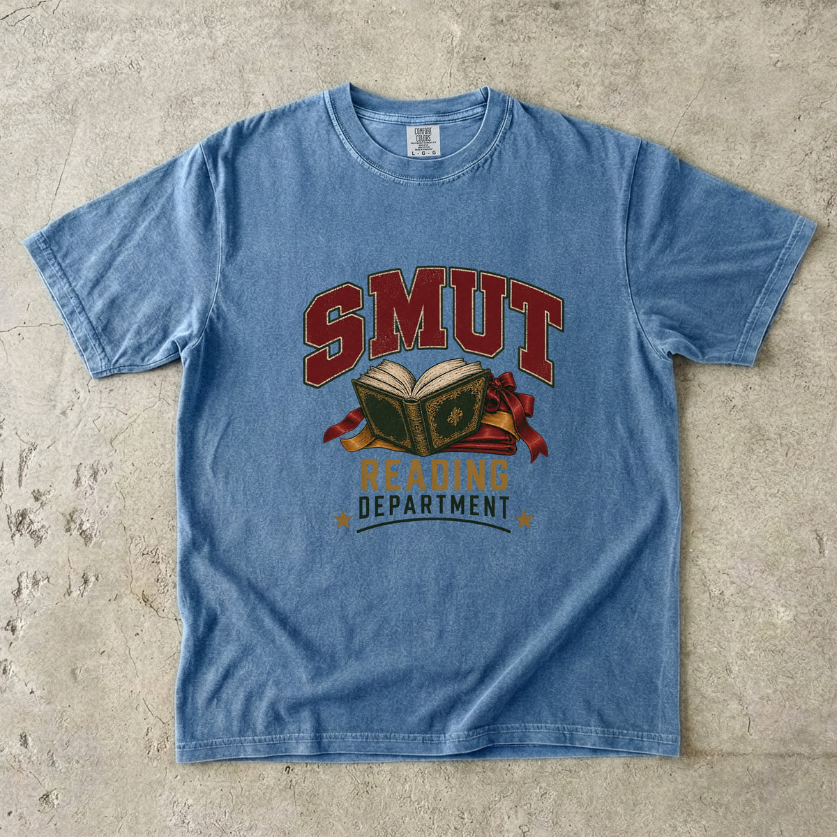 Smut Reading Department Shirt, Funny Dark Romance Reader Tee, Book Lover Comfort Colors Shirt, BookTok Gift