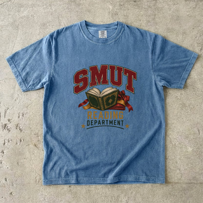Smut Reading Department Shirt, Funny Dark Romance Reader Tee, Book Lover Comfort Colors Shirt, BookTok Gift