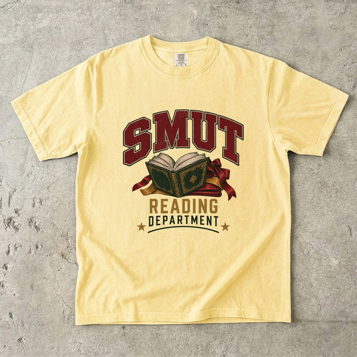 Smut Reading Department Shirt, Funny Dark Romance Reader Tee, Book Lover Comfort Colors Shirt, BookTok Gift