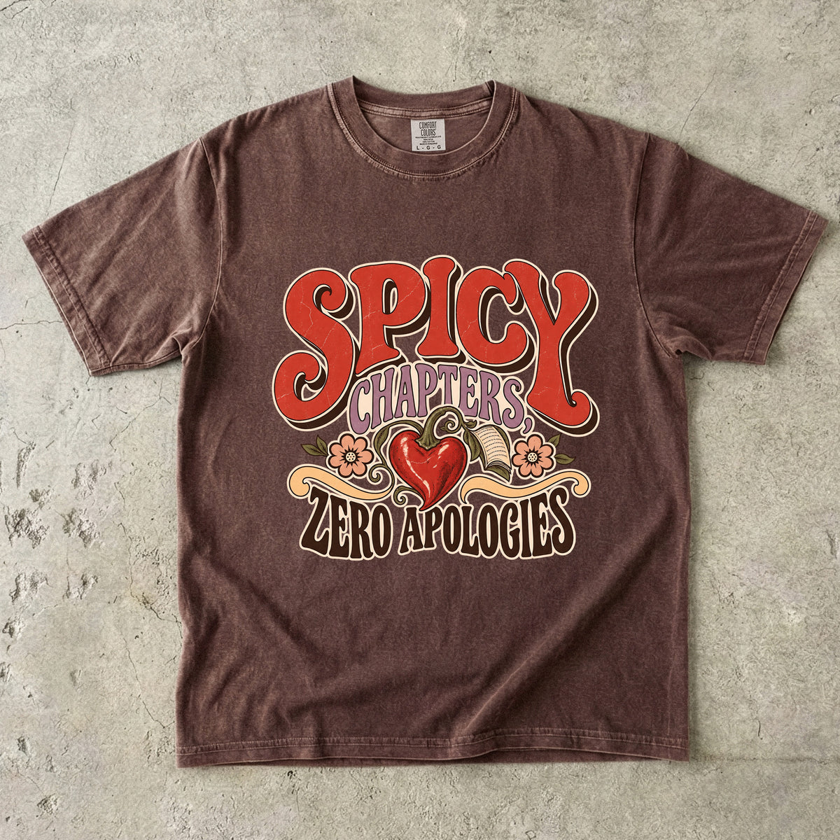 Spicy Chapters Shirt, Dark Romance Reader Tee, Funny Book Lover Comfort Colors Shirt, Romance BookTok Gift
