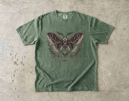 Drawn to Dangerous Stories Shirt, Dark Romance Reader Tee, Gothic Moth Comfort Colors Shirt, Book Lover Gift