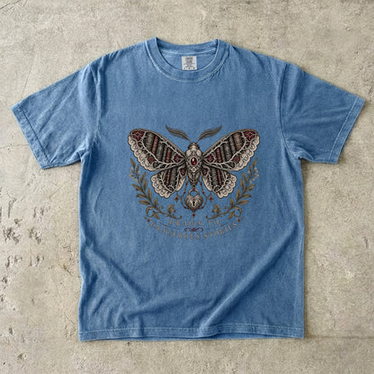 Drawn to Dangerous Stories Shirt, Dark Romance Reader Tee, Gothic Moth Comfort Colors Shirt, Book Lover Gift