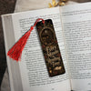 Every Minute Is Reading Time Metal Bookmark, Dark Academia Bookmark, Book Lover Gift, Gothic BookTok Bookmark with Tassel