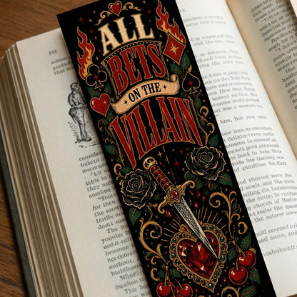 Dark Romance Printable Bookmarks, Villain Reader Bookmark Set, BookTok Printable Bookmarks, JPG PDF Digital Download