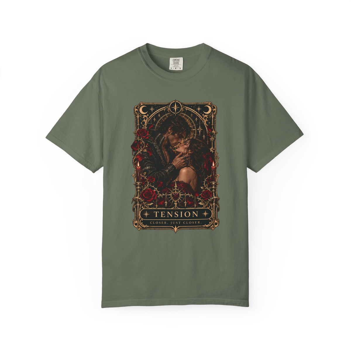 Tension Tarot Card Tee, Dark Romance Shirt, Slow Burn Romance Reader Shirt, Morally Gray Book Boyfriend Gift, Gothic Bookish T Shirt