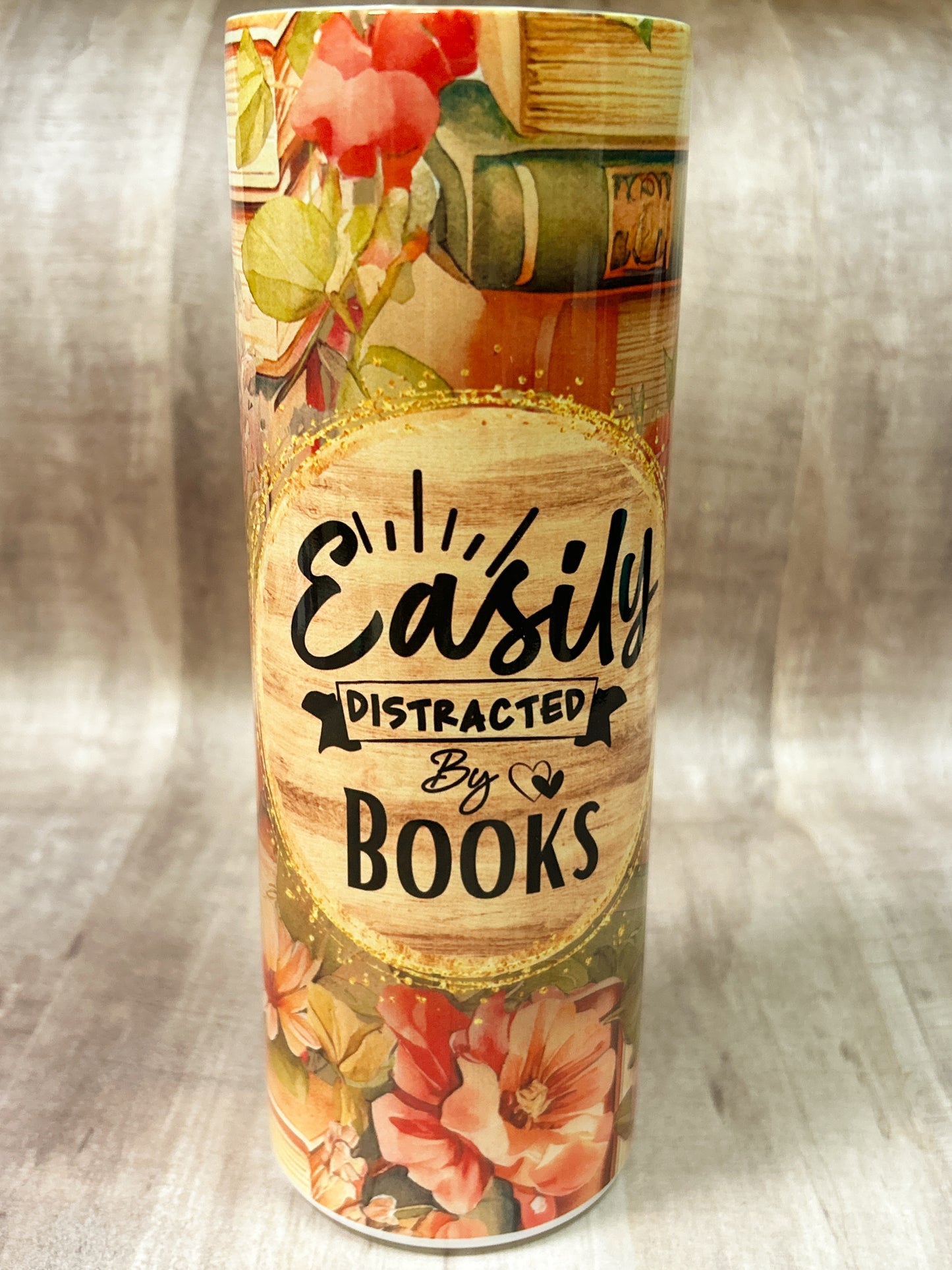 Easily Distracted by Books 20 oz Tumbler