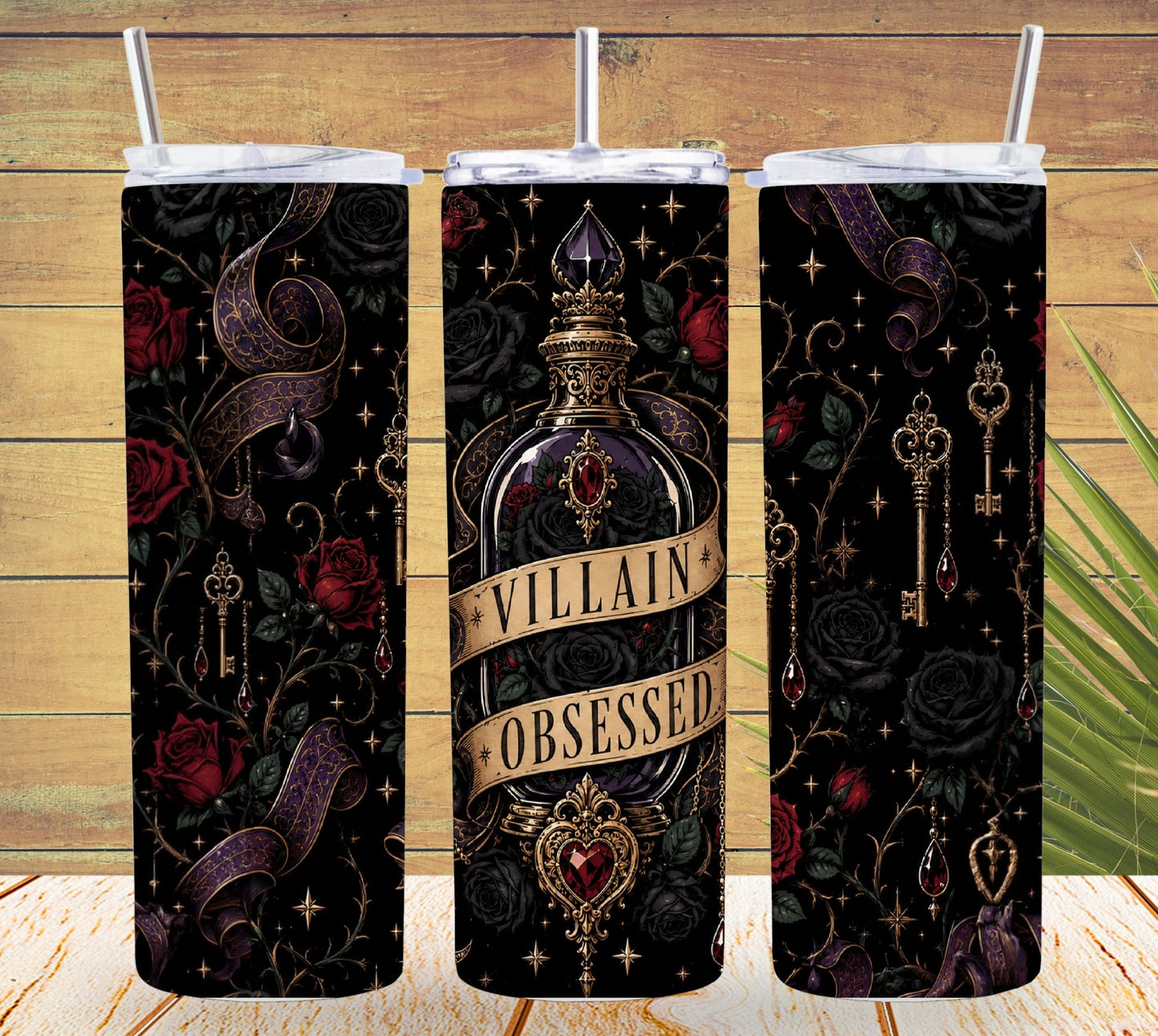 Villain Obsessed Tumbler, Dark Romance Book Lover Tumbler, Romantasy Reader Gift, Morally Gray Villain Cup