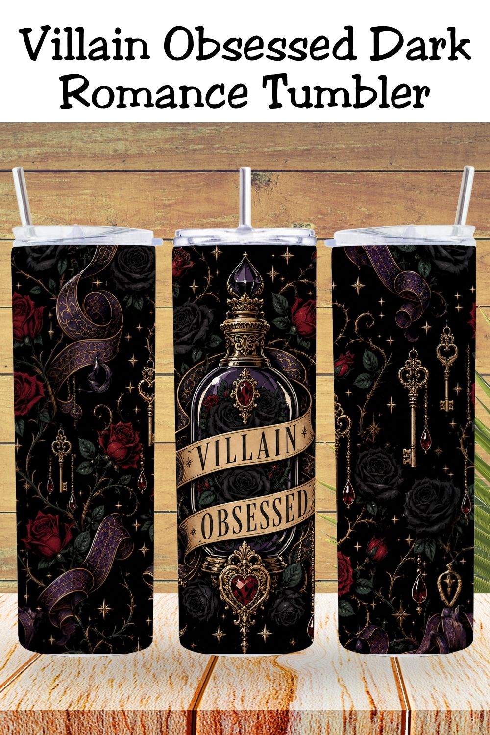 Villain Obsessed Tumbler, Dark Romance Book Lover Tumbler, Romantasy Reader Gift, Morally Gray Villain Cup