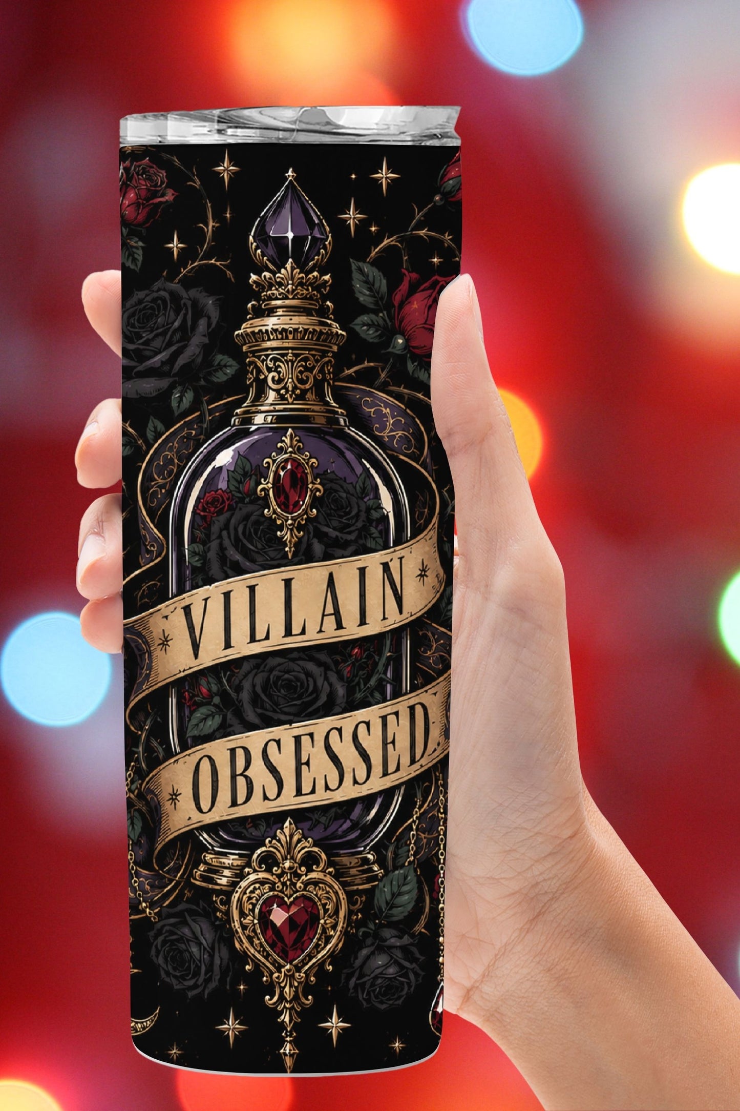 Villain Obsessed Tumbler, Dark Romance Book Lover Tumbler, Romantasy Reader Gift, Morally Gray Villain Cup